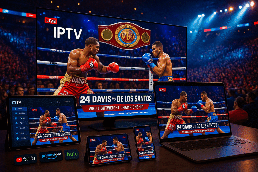How to Watch Keyshawn Davis vs. Edwin De Los Santos Live: Ultimate IPTV Streaming Guide