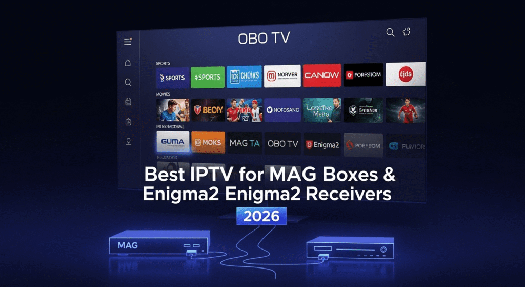 Best IPTV for MAG Boxes & Enigma2 Receivers 2026 – OBO TV