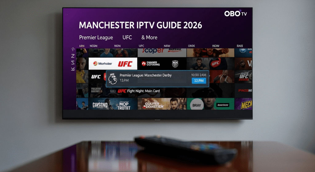 Manchester IPTV Guide 2026 — Premier League, UFC & More on OBO TV