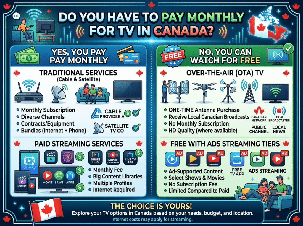 Do you Have to Pay Monthly for IPTV in Canada?